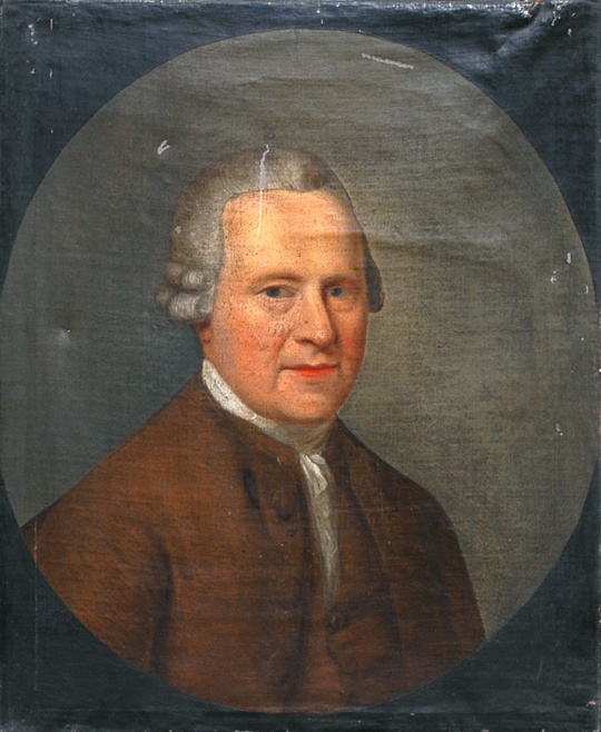 Mann mit brauner Jacke und Perücke (Winckelmann-Museum Stendal CC BY-NC-SA)