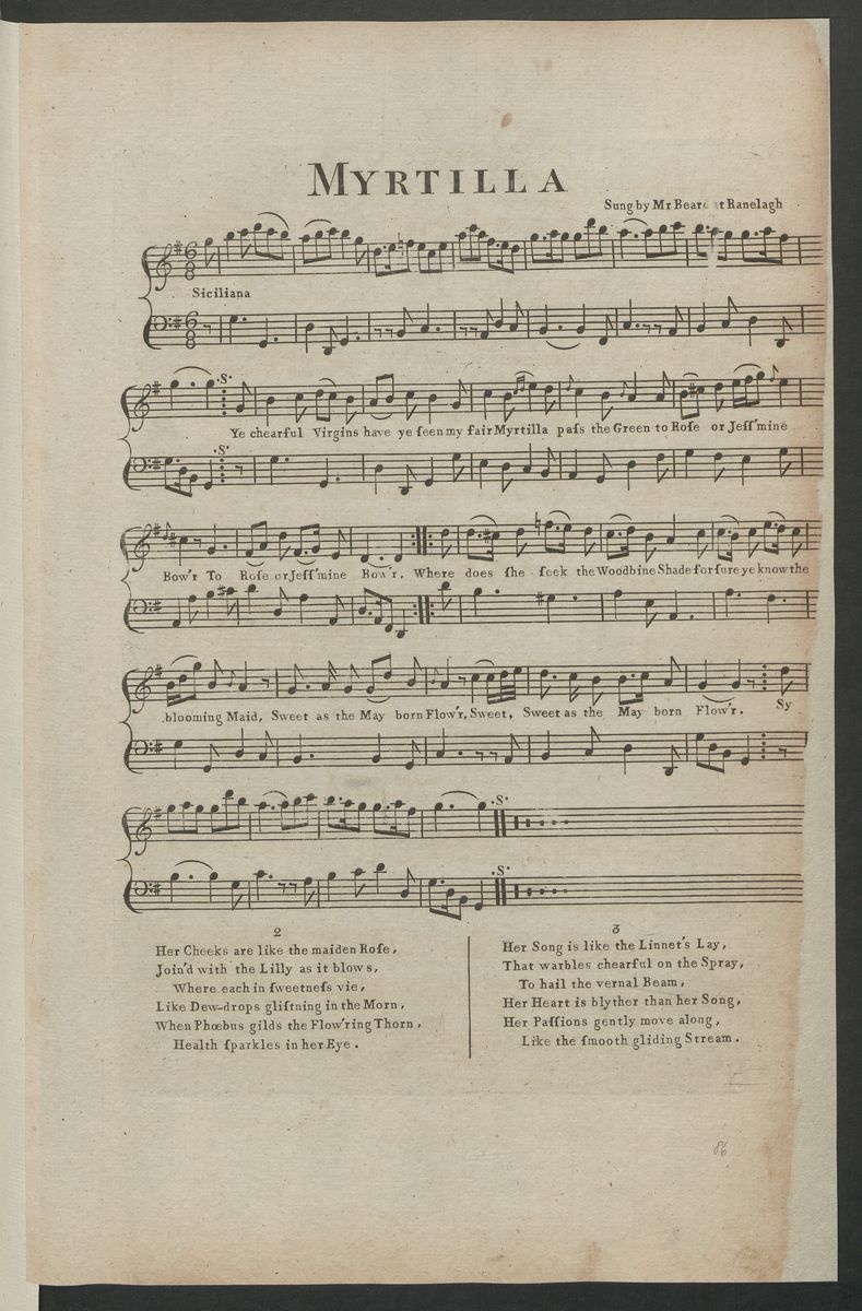 Myrtilla : sung by Mr. Beard at Ranelagh (Stiftung Händel-Haus Halle CC BY-NC-SA)