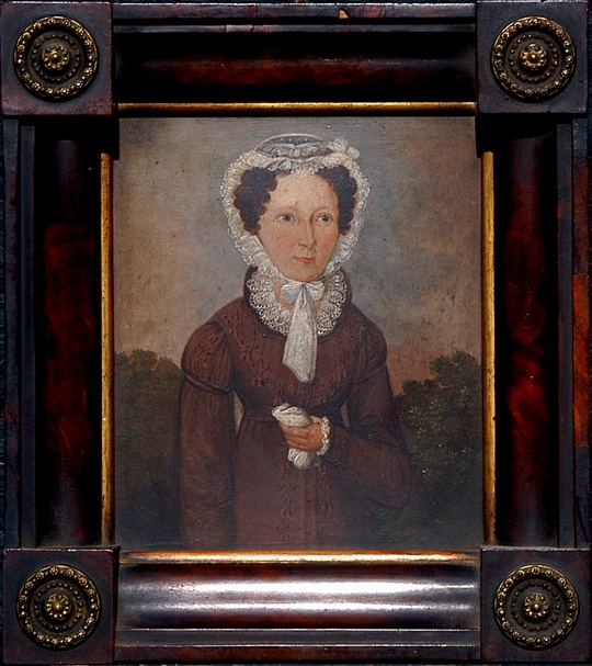 Halbfigurenporträt einer Frau mit Spitzenhäubchen (Winckelmann-Museum Stendal CC BY-NC-SA)