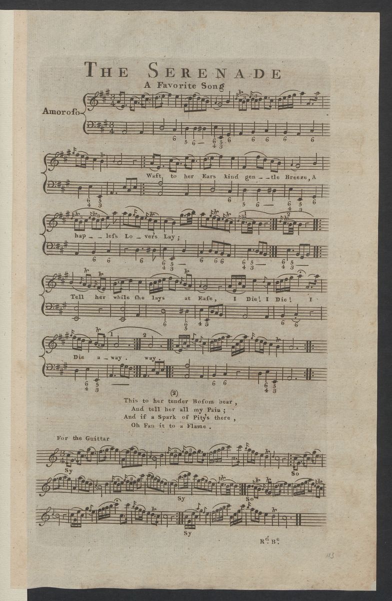 The serenade : a favorite song (Stiftung Händel-Haus Halle CC BY-NC-SA)