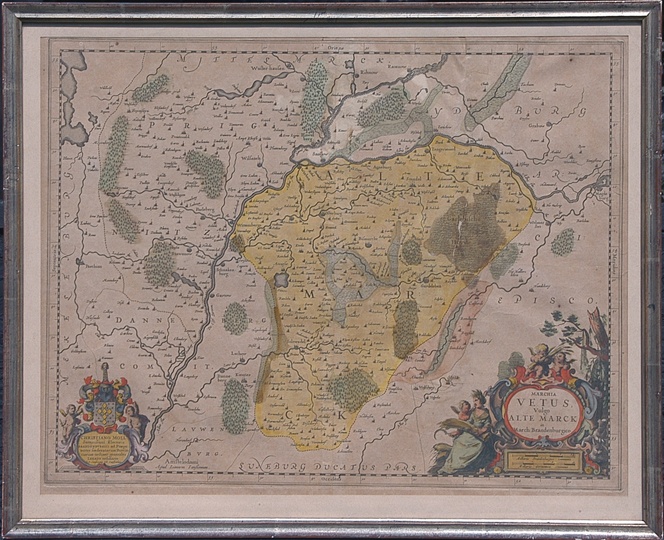 Karte der Altmark (Winckelmann-Museum Stendal CC BY-NC-SA)