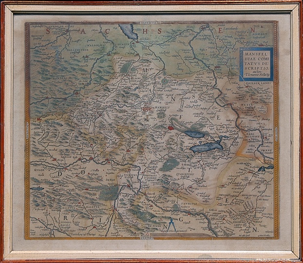 Karte für das Gebiet um Mansfeld (Winckelmann-Museum Stendal CC BY-NC-SA)