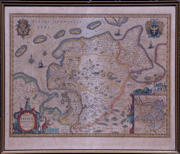 Karte von Friesland (Ostteil) (Winckelmann-Museum Stendal CC BY-NC-SA)