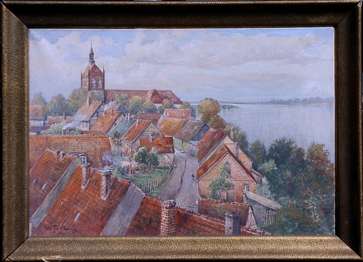 Blick auf Arneburg (Winckelmann-Museum Stendal CC BY-NC-SA)