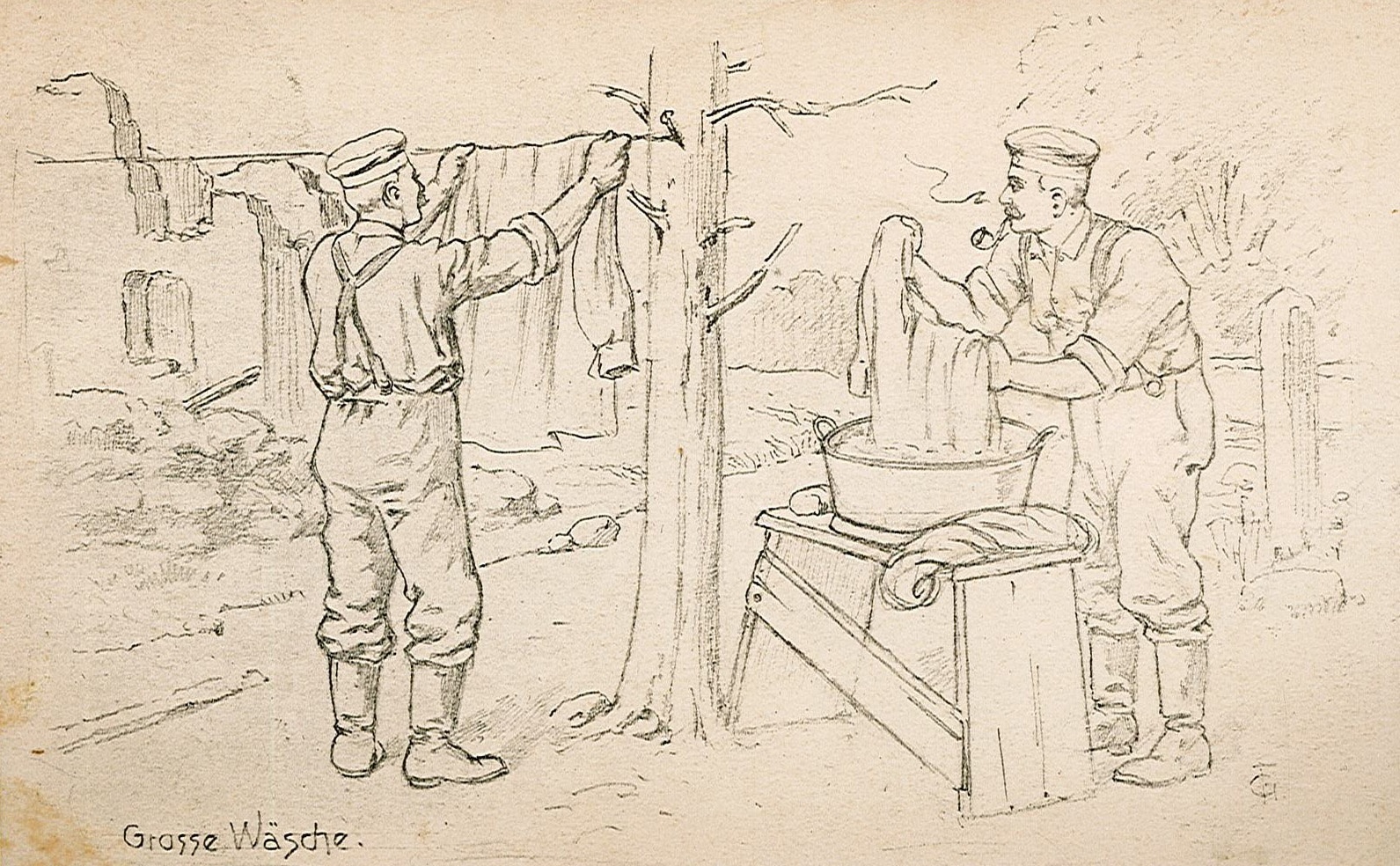 Feldpostkarte von Arthur Wunderlich an Ida Wunderlich, 7. Juli 1916 (Museum Wolmirstedt RR-F)