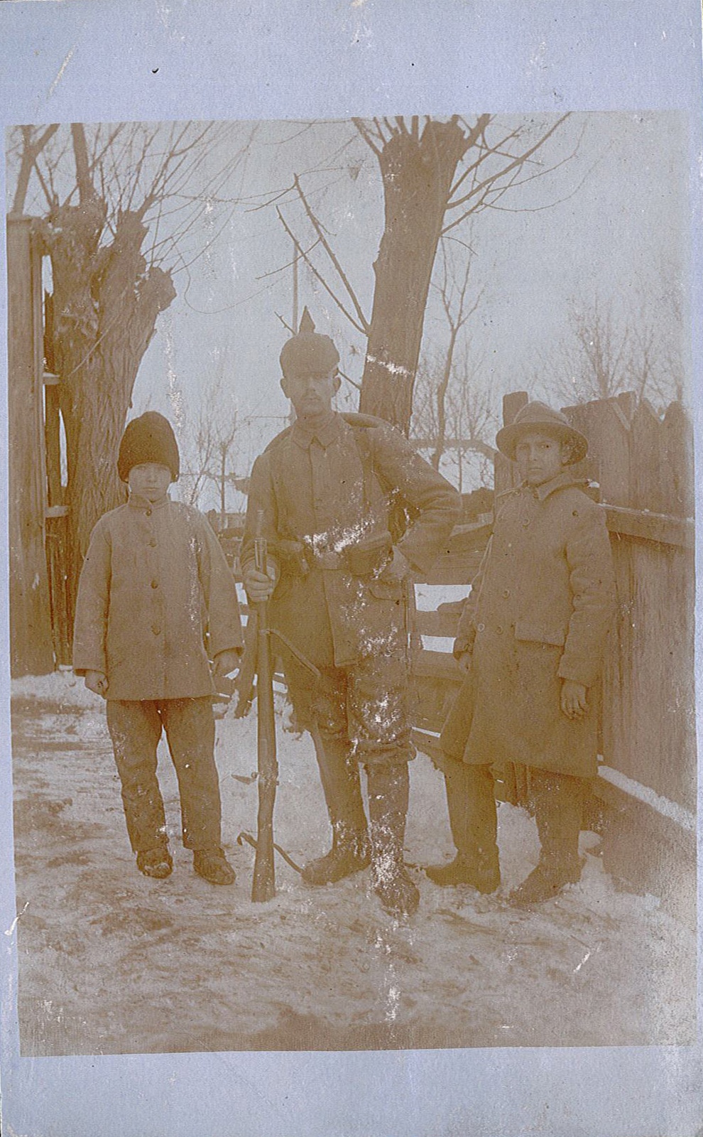 Fotopostkarte von Georg Wunderlich an Arthur Wunderlich, 1. Januar 1918 (Museum Wolmirstedt RR-F)