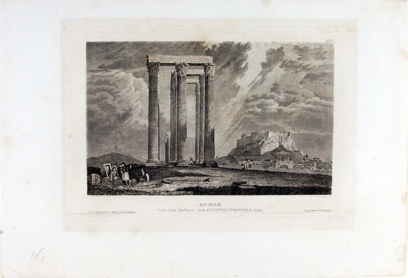 Athen von den Ruinen des Jupiter-Tempels aus (Winckelmann-Museum Stendal CC BY-NC-SA)