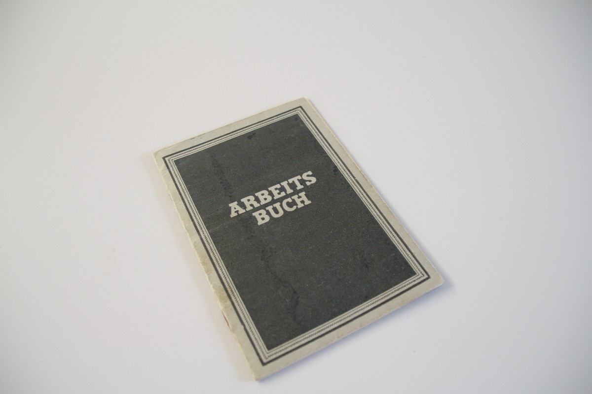 Arbeitsbuch Fritz Große (Heimatmuseum Alten CC BY-NC-SA)