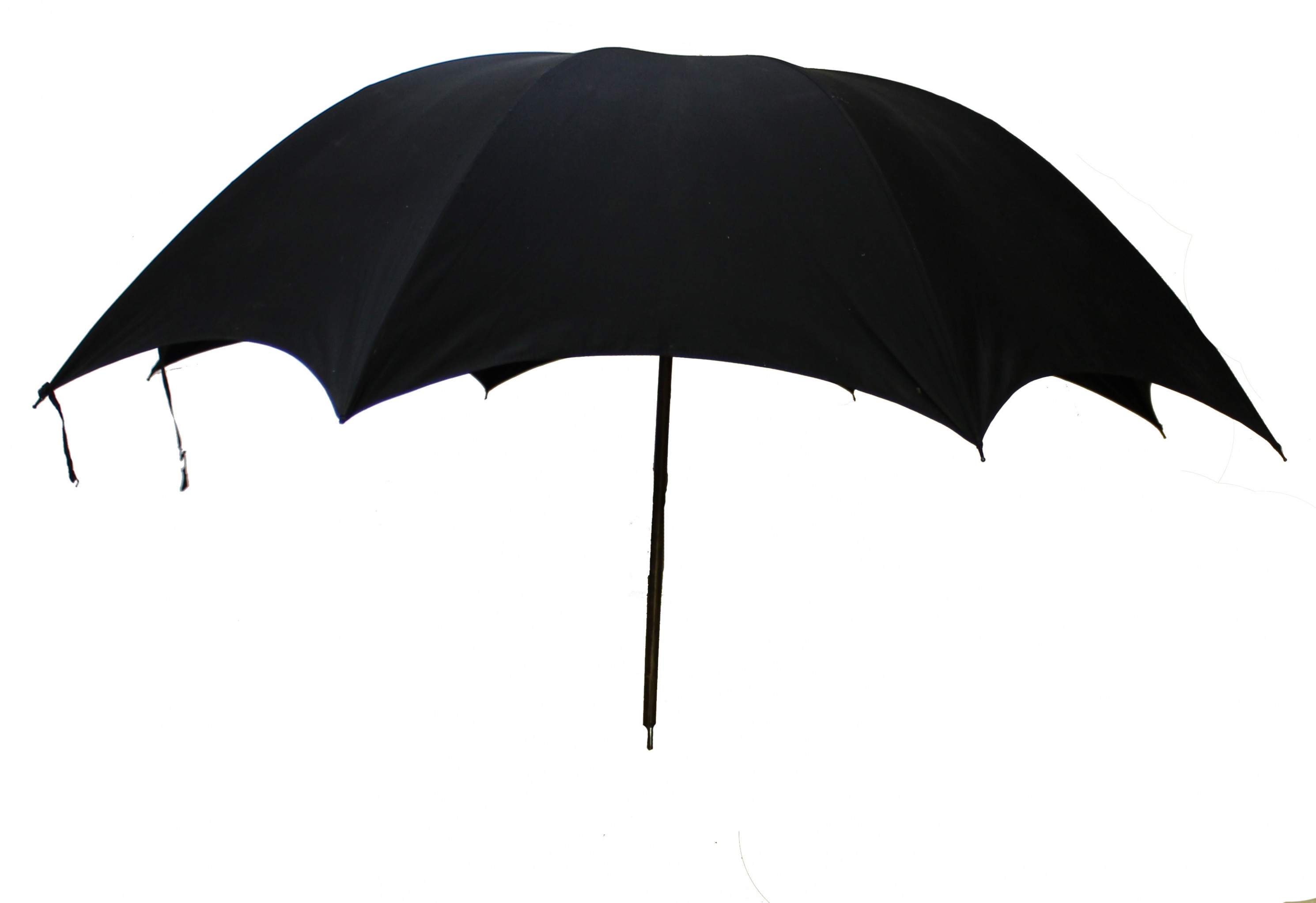 Schirm, schwarz bespannt, einfach (Museum Wolmirstedt RR-F)