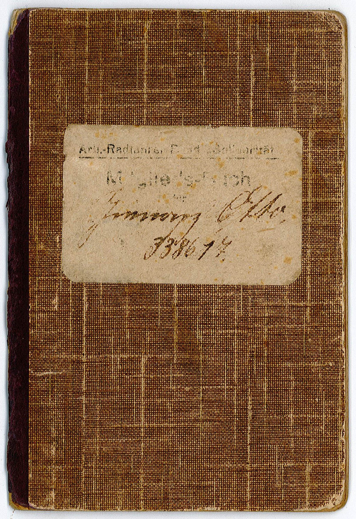 Mitgliedsbuch (Museum Wolmirstedt RR-F)
