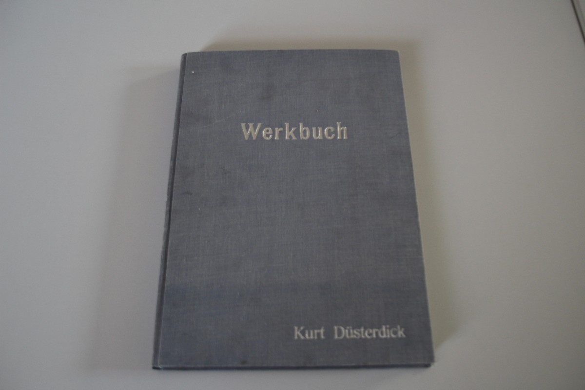 Werkbuch Kurt Düsterdick (Heimatmuseum Alten CC BY-NC-SA)