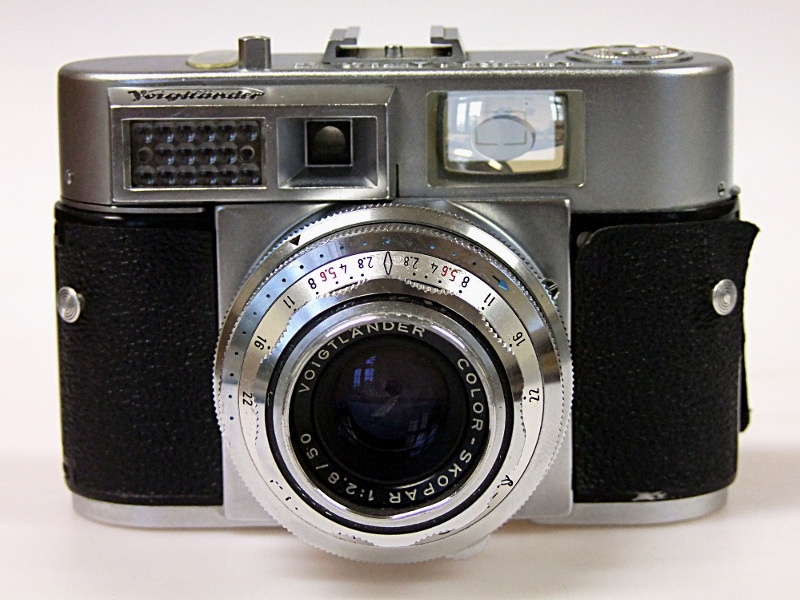 Kleinbildkamera "Voigtländer Vitomatic II" (Industrie- und Filmmuseum Wolfen CC BY-NC-SA)