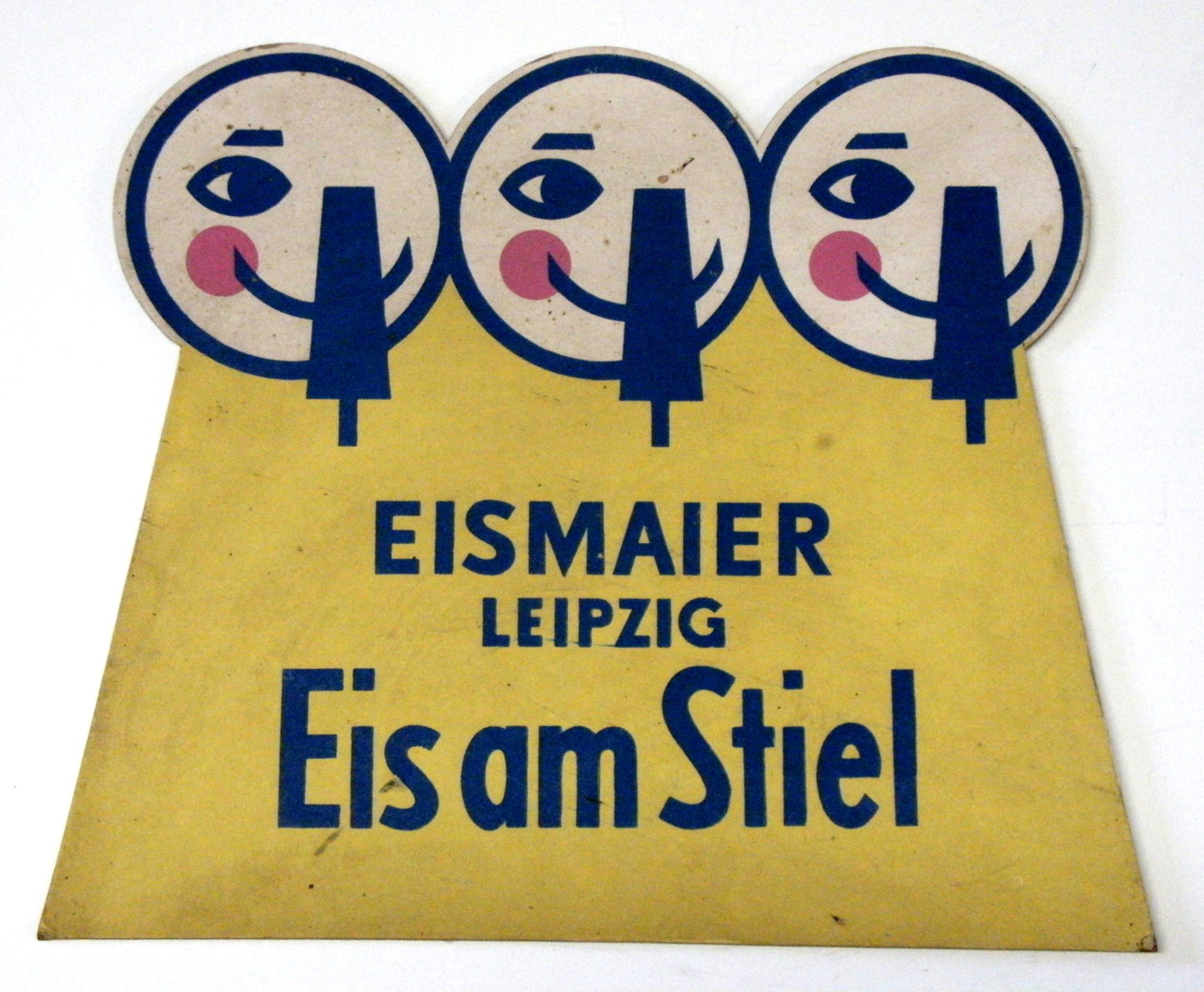 Werbeschild für Stieleis (Börde-Museum Burg Ummendorf RR-F)