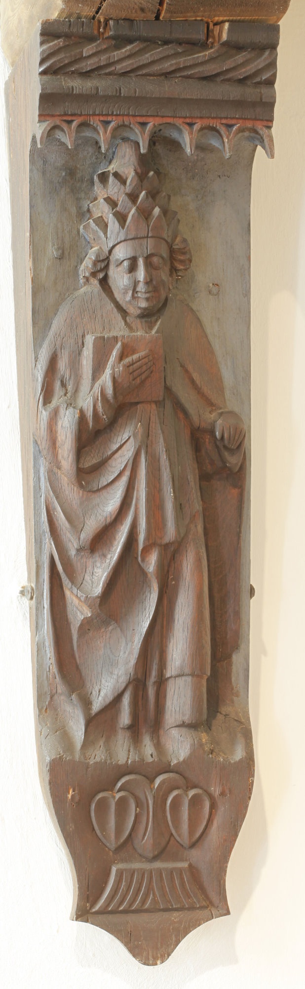 Figürliche Knagge mit Papst (Johann-Friedrich-Danneil-Museum Salzwedel CC BY-NC-SA)