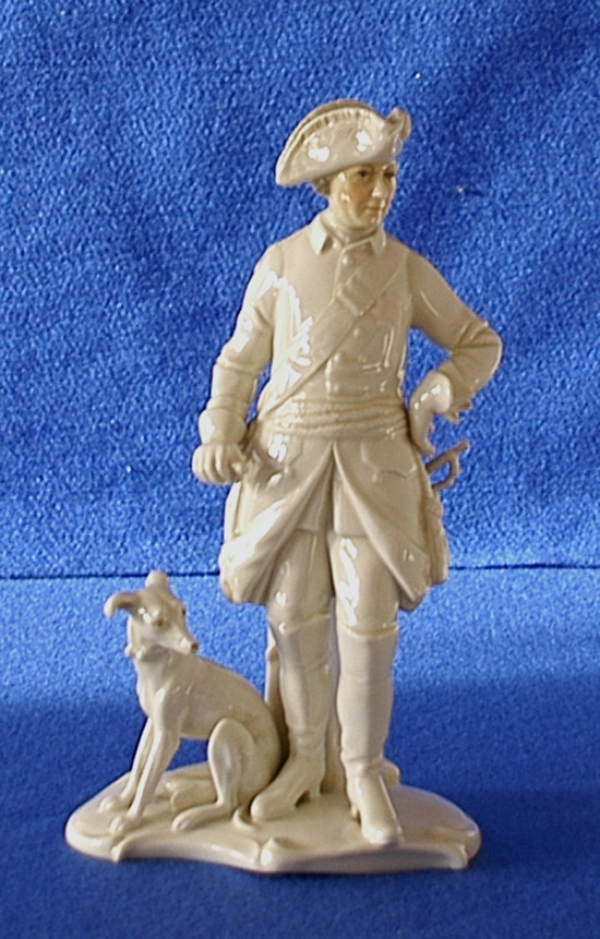Statuette König Friedrich II. mit Windhund (Winckelmann-Museum Stendal CC BY-NC-SA)