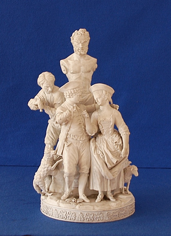 Figurengruppe mit antiker Herme (Winckelmann-Museum Stendal CC BY-NC-SA)