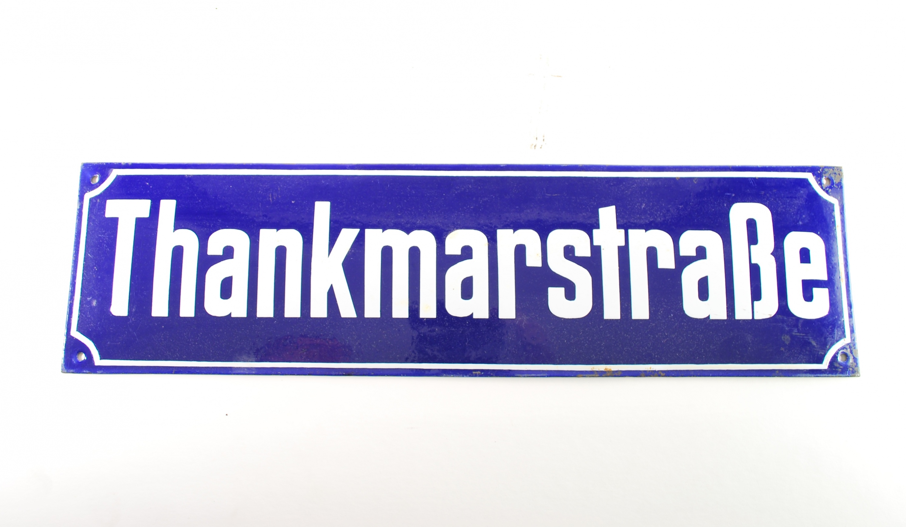 Straßennamensschild - "Thankmarstraße" (Kulturhistorisches Museum Schloss Merseburg CC BY-NC-SA)