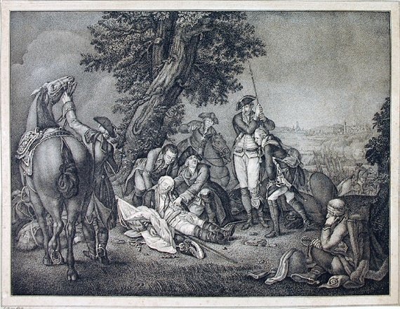 Tod Schwerins in der Schlacht bei Prag 1757 (Winckelmann-Museum Stendal CC BY-NC-SA)