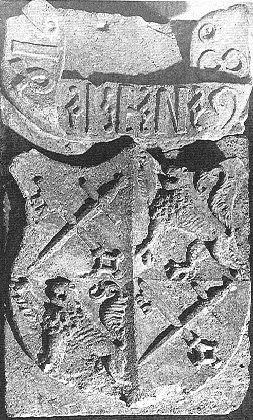 Stein mit dem Wappen des Bischofs Johannes III. von Schönberg (Museum Schloss Moritzburg Zeitz CC BY-NC-SA)