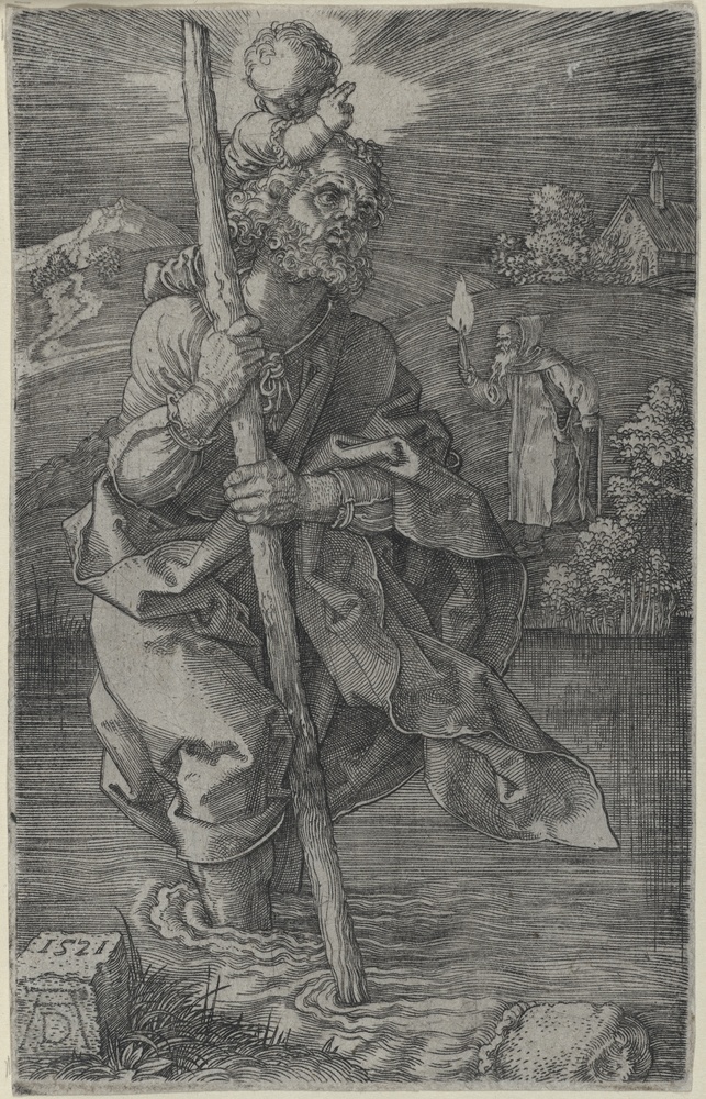 Der Heilige Christophorus, nach rechts schauend (Kulturstiftung Sachsen-Anhalt CC BY-NC-SA)