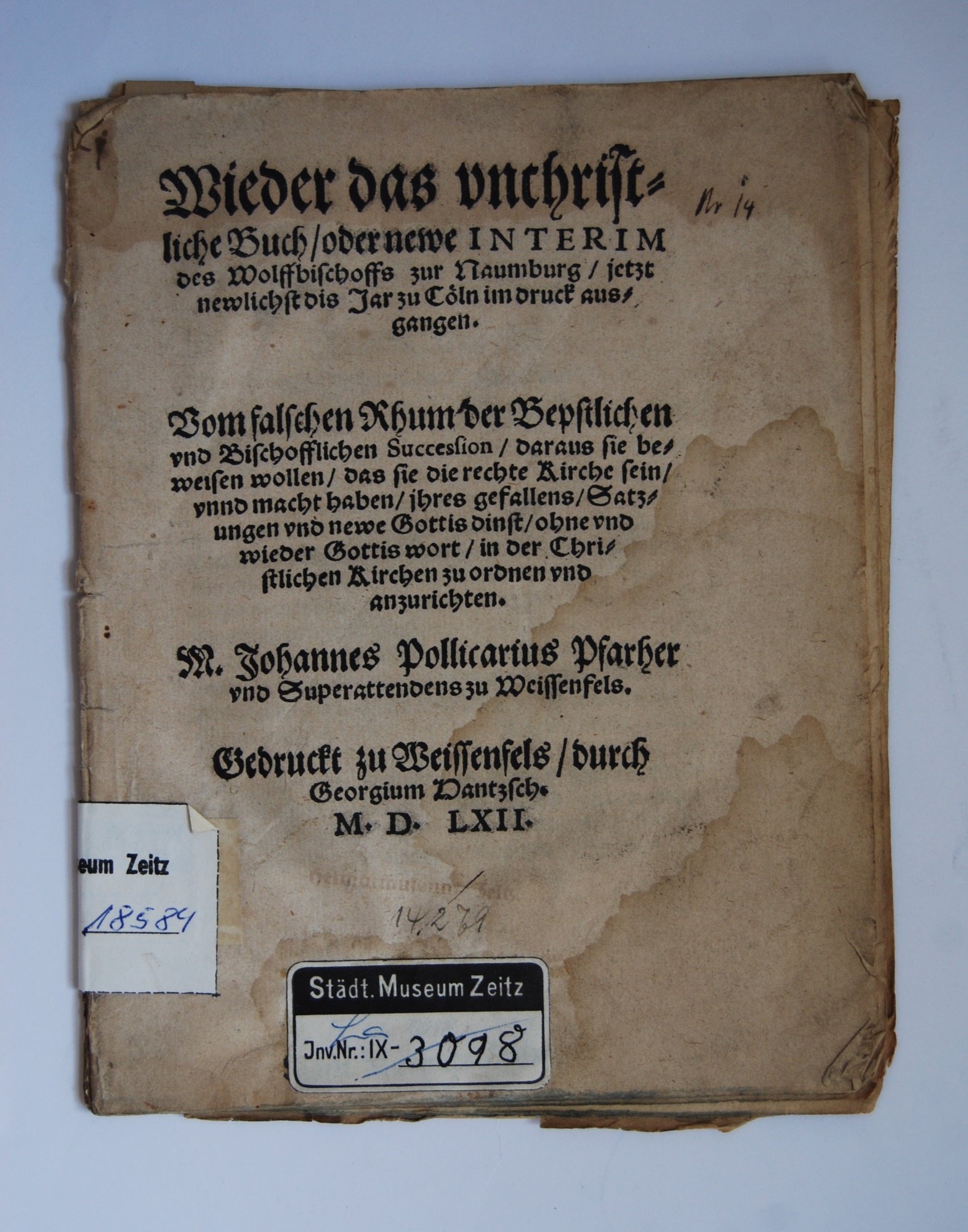 Wieder das unchrist=/liche Buch / oder newe INTERIM ... (Museum Schloss Moritzburg Zeitz CC BY-NC-SA)