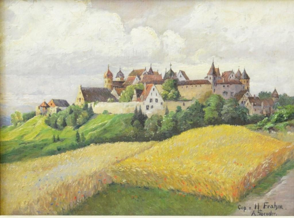 Harburg/Bayern (Gemälde von Adolf Spengler nach Hans Frahm) (Spengler-Museum CC BY-NC-SA)