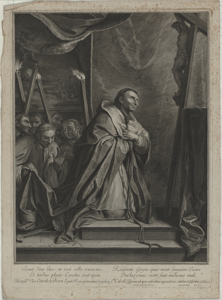 Carlus Boromäus vor dem Kruzifix (Kulturstiftung Sachsen-Anhalt CC BY-NC-SA)