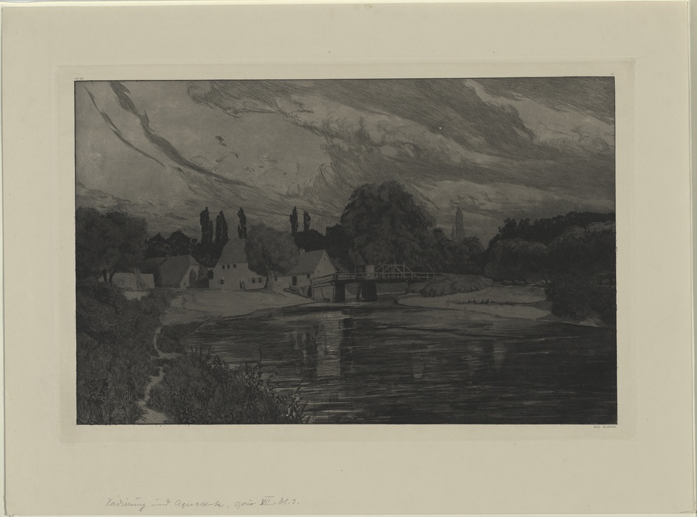 Mondnacht, Blatt III der Folge "Vier Landschaften" (Opus VII) (Kulturstiftung Sachsen-Anhalt CC BY-NC-SA)