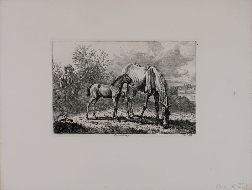 Bei Sendling (Pferde auf der Weide mit Füllen) (Winckelmann-Museum Stendal CC BY-NC-SA)