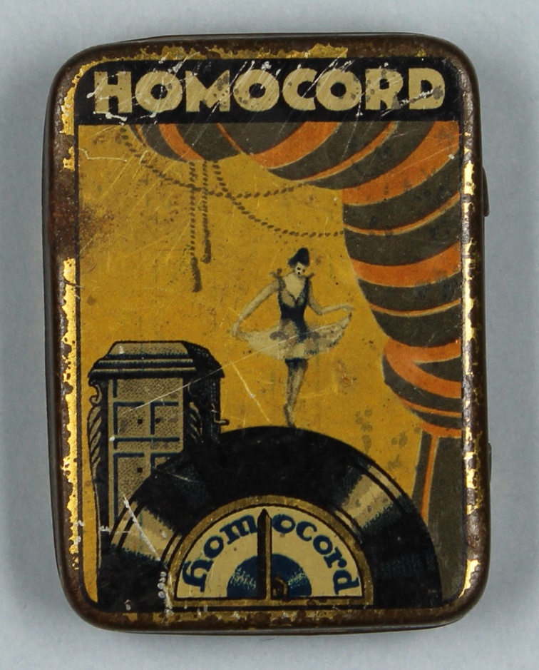 Schachtel mit Grammophonnadeln, Homocord (Museum Wolmirstedt RR-F)