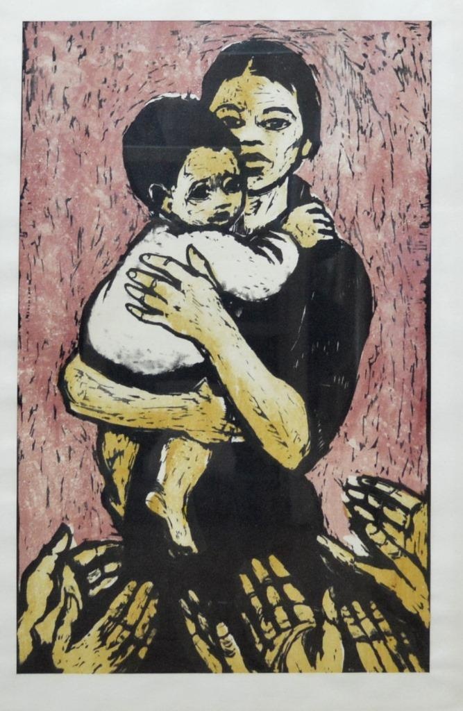 Mutter mit Kind auf dem Arm (Spengler-Museum CC BY-NC-SA)