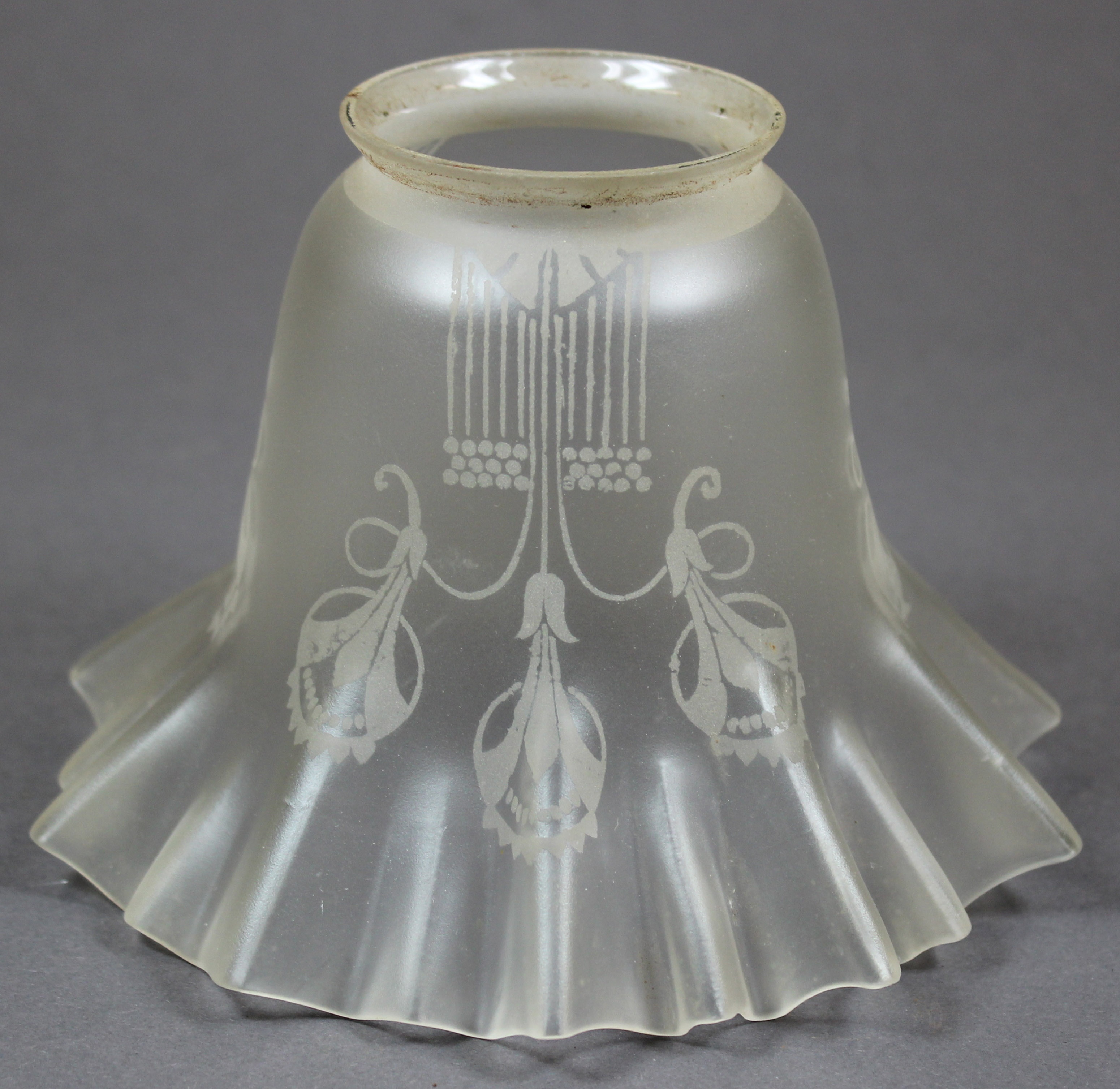 Lampenschirm, matt/satiniertes Glas (Museum Wolmirstedt RR-F)