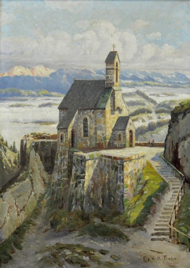 Wendelsteinkapelle (Gemälde von Adolf Spengler) (Spengler-Museum CC BY-NC-SA)