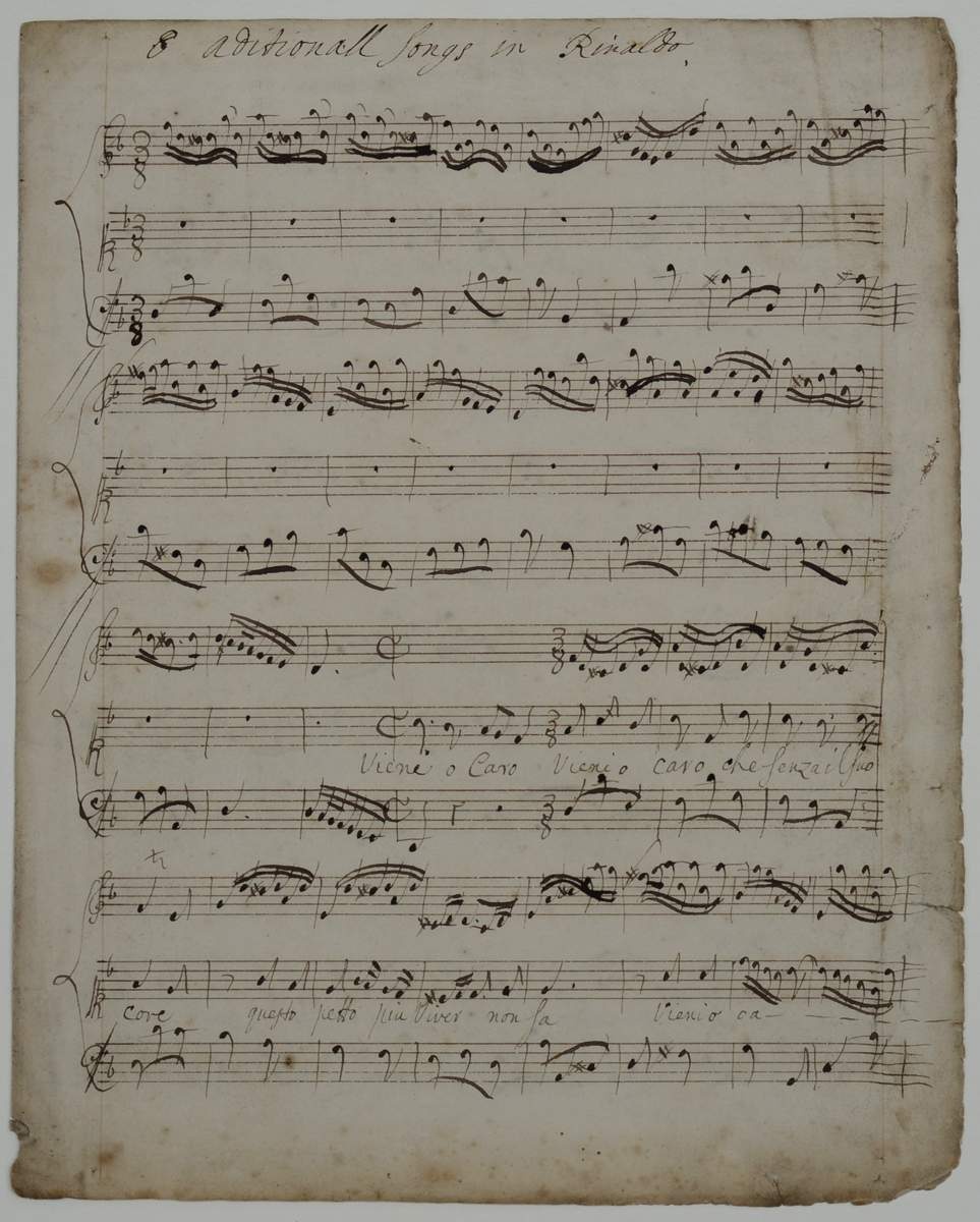 8 Aditionall Songs in Rinaldo (Vieni o Caro) (Stiftung Händel-Haus Halle CC BY-NC-SA)
