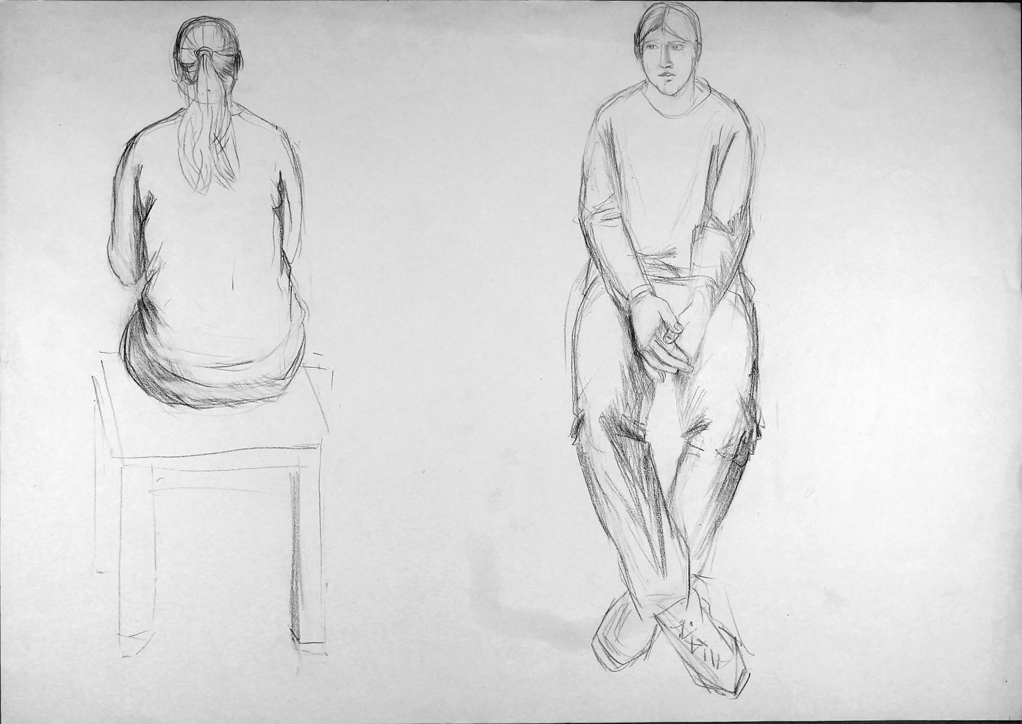 Zwei Sitzende (Winckelmann-Museum Stendal CC BY-NC-SA)