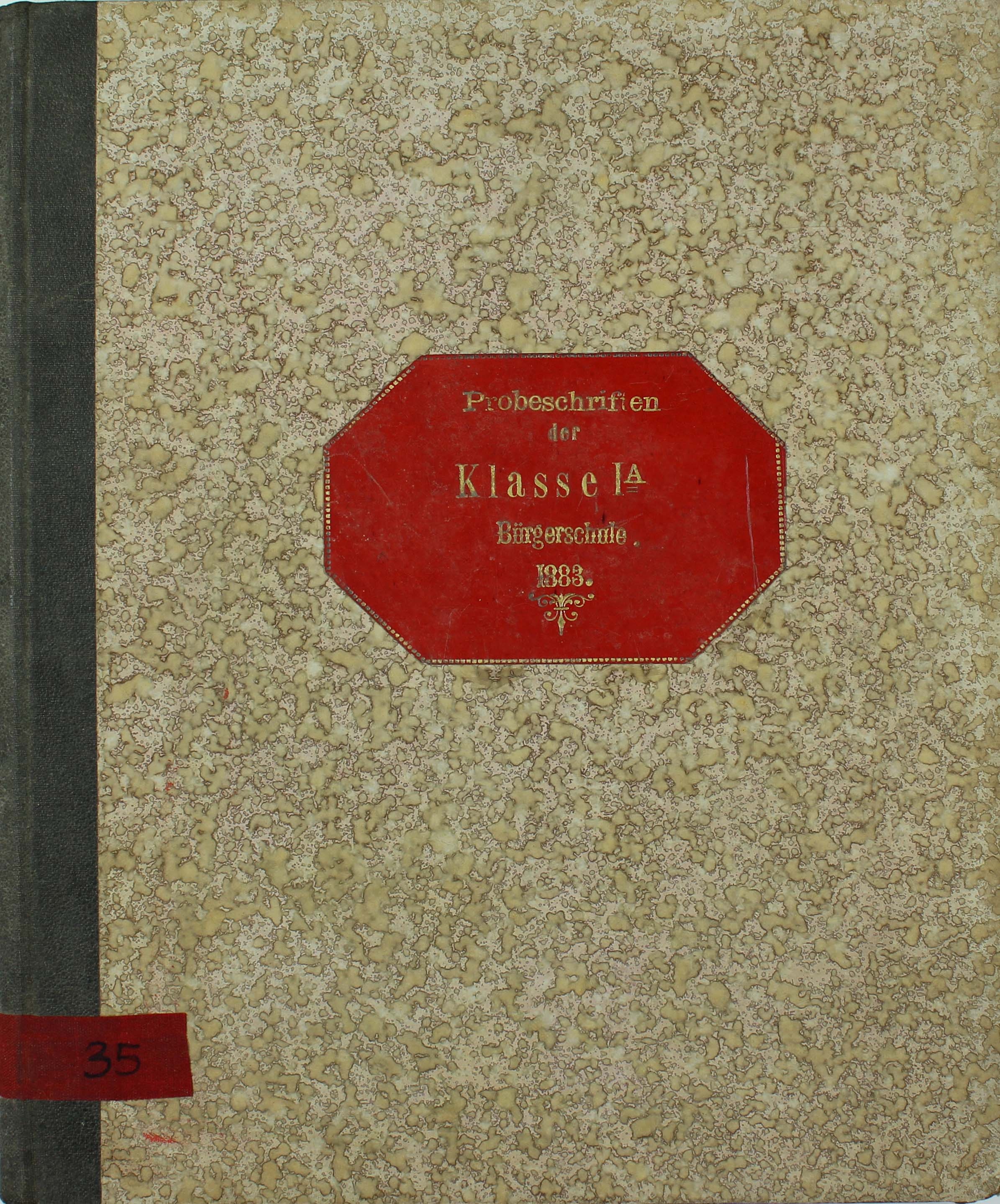 Probeschrift Bürgerschule, 1. Klasse (Museum Wolmirstedt RR-F)