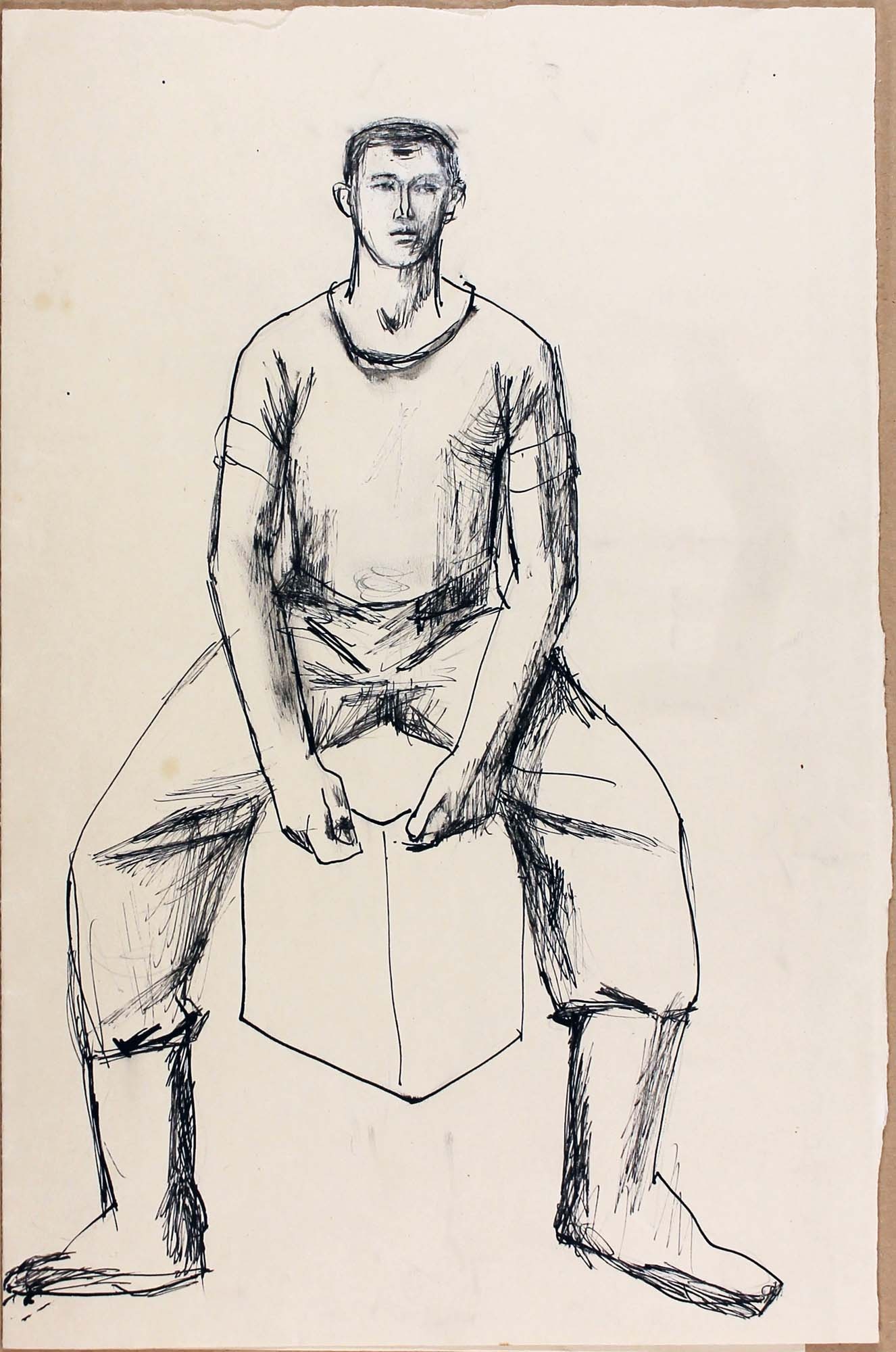 Sitzender junger Mann (Winckelmann-Museum Stendal CC BY-NC-SA)