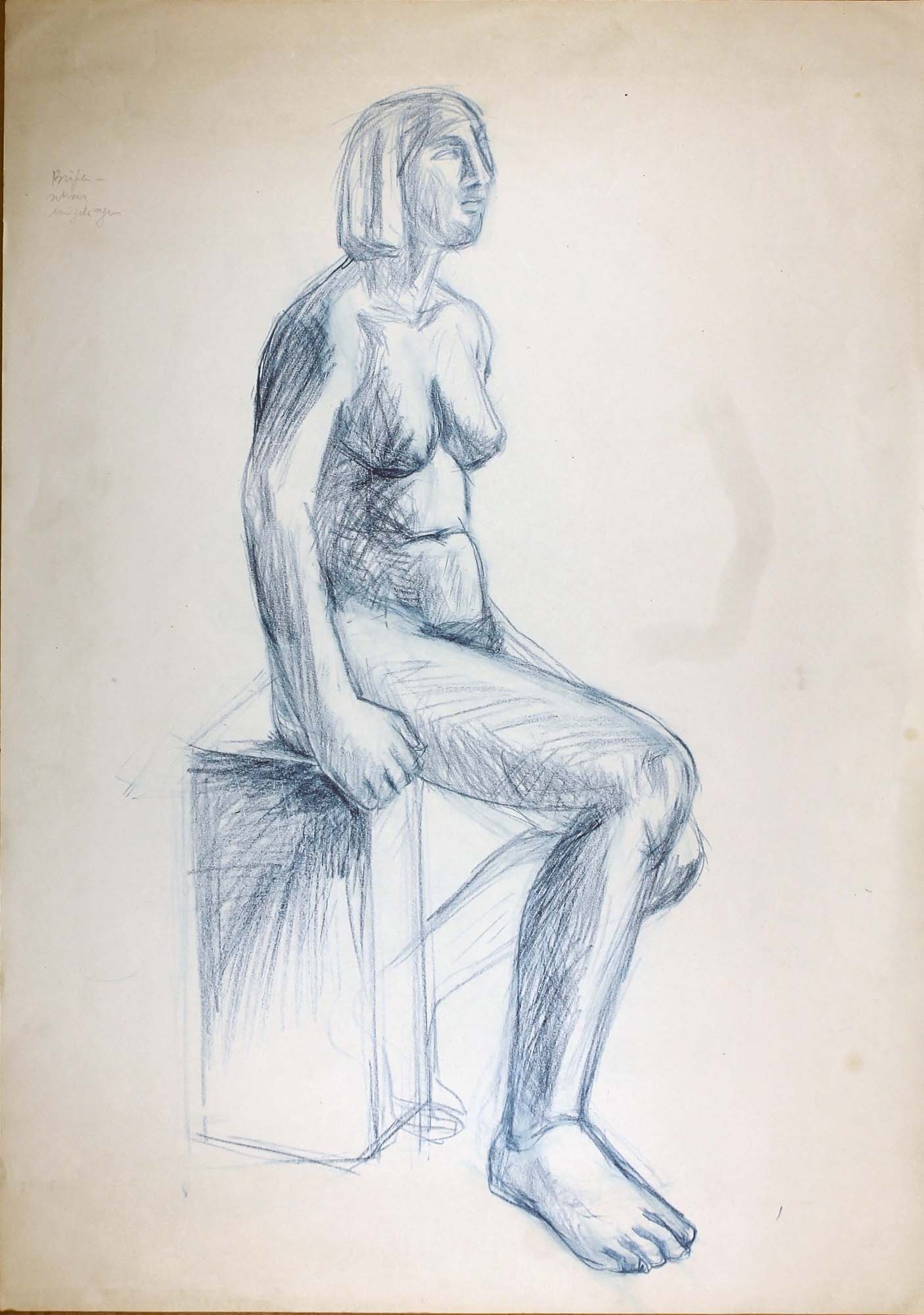 Sitzender weiblicher Akt (Winckelmann-Museum Stendal CC BY-NC-SA)