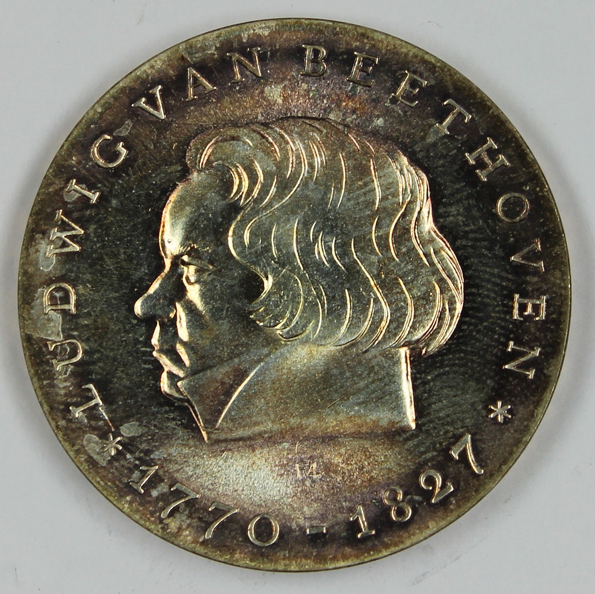 10 Mark der Deutschen Demokratischen Republik, Ludwig von Beethoven, 1970 (Museum Wolmirstedt RR-F)