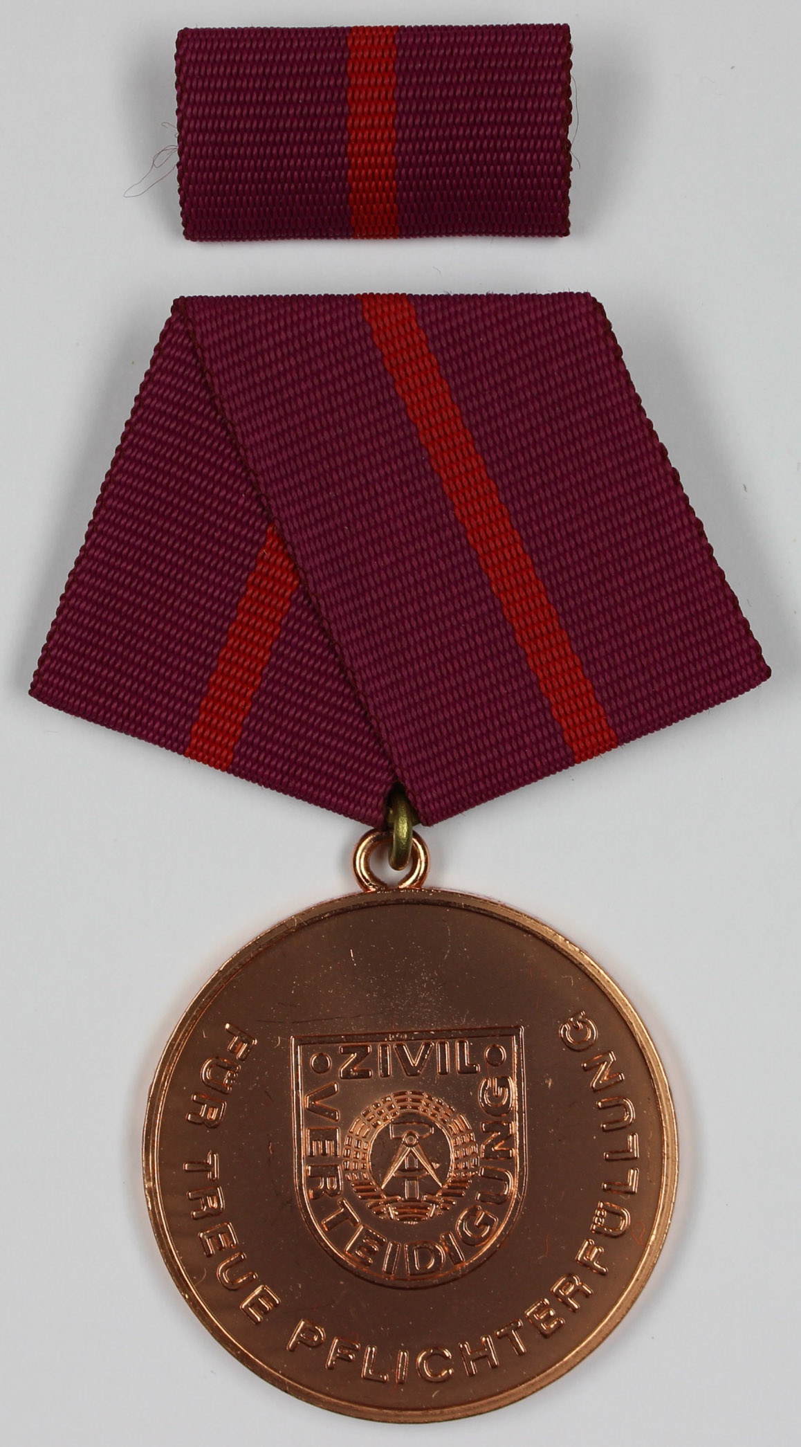 Medaille für treue Pflichterfüllung in der Zivilverteidigung (Museum Wolmirstedt RR-F)