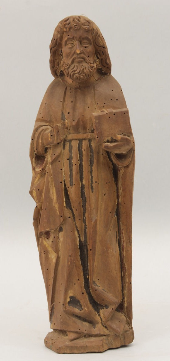 Bärtiger Apostel mit Buch aus der Dorfkirche Mehmke (Johann-Friedrich-Danneil-Museum Salzwedel CC BY-NC-SA)
