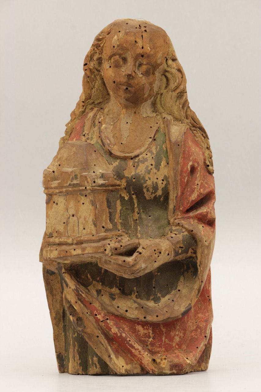 Heilige Barbara aus der Dorfkirche Mehmke (Johann-Friedrich-Danneil-Museum Salzwedel CC BY-NC-SA)
