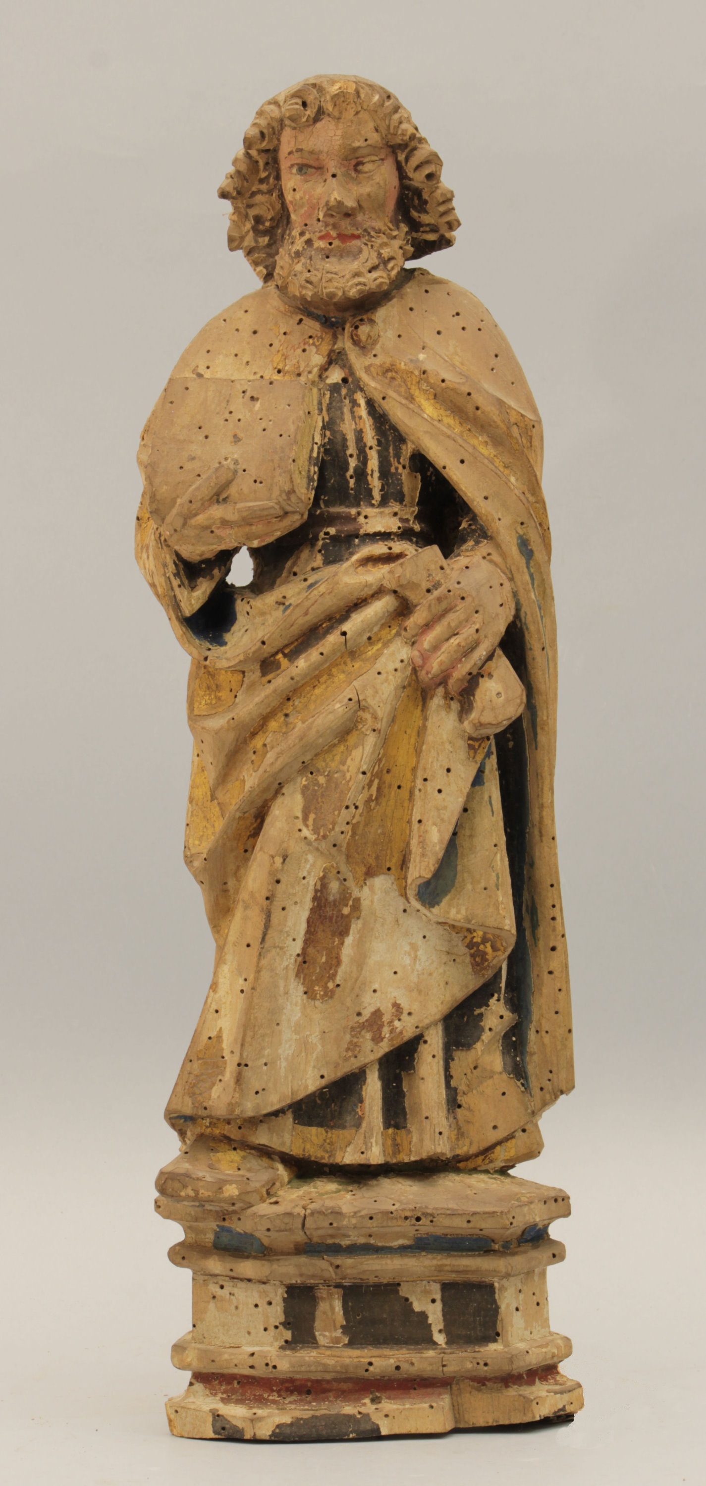 Apostel mit Buch und Messer aus einem Flügelaltar von Binde (Johann-Friedrich-Danneil-Museum Salzwedel CC BY-NC-SA)