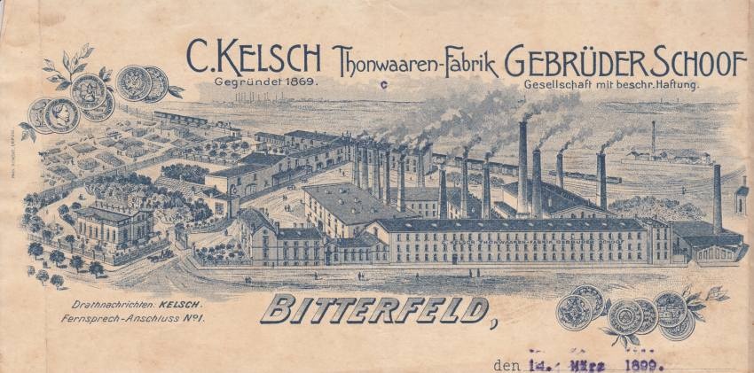 Briefkopf "C. Kelsch" (Kreismuseum Bitterfeld CC BY-NC-SA)