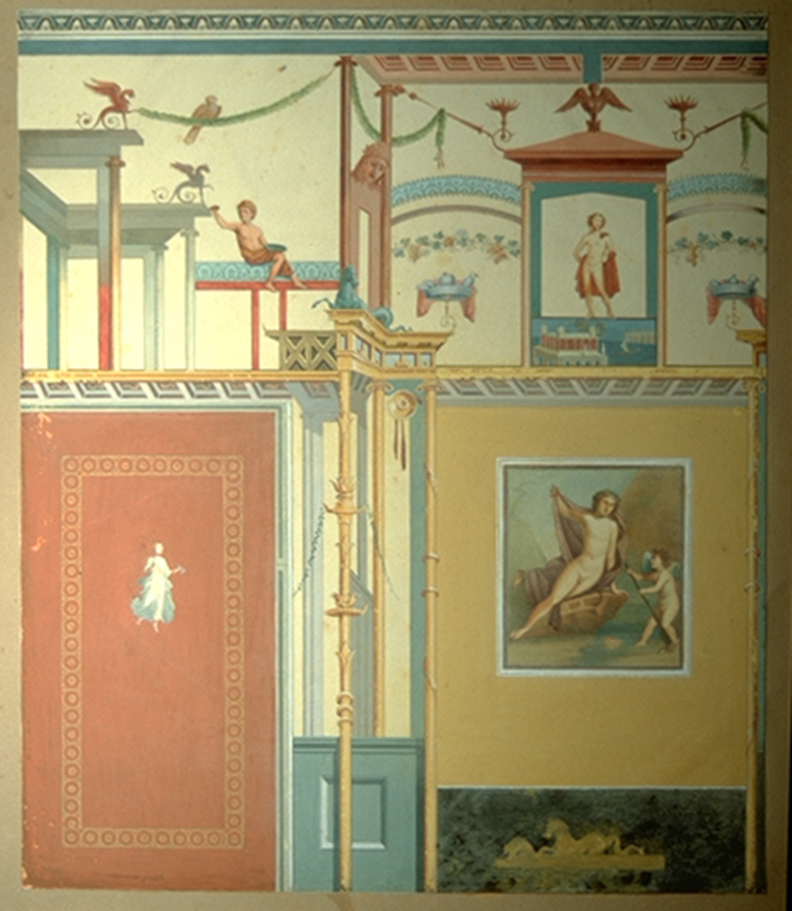 Wand aus Casa die Vestali (Winckelmann-Museum Stendal CC BY-NC-SA)