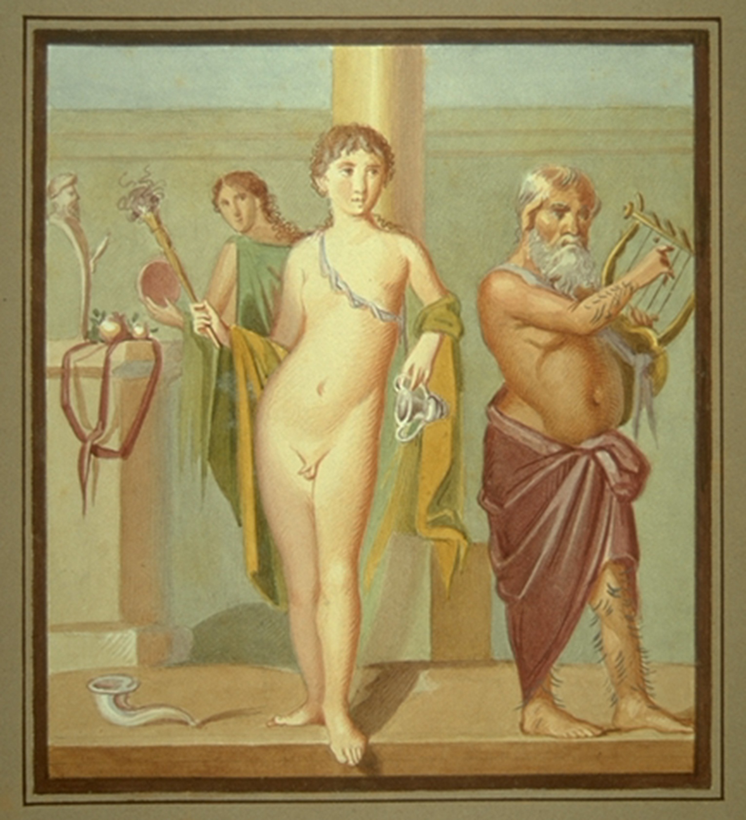 Hermaphrodit, Silen und Mänade (Winckelmann-Museum Stendal CC BY-NC-SA)