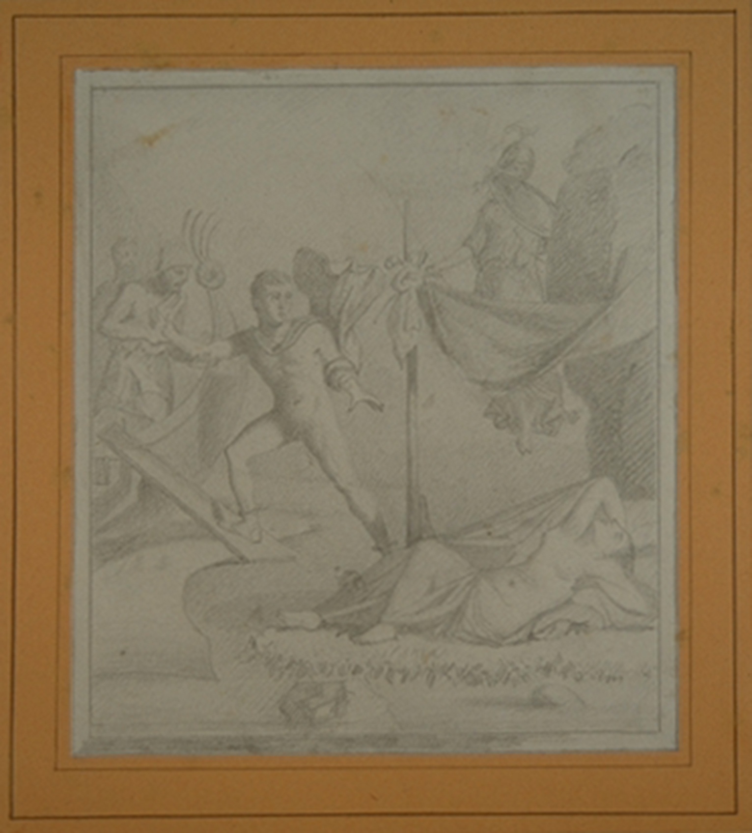 Theseus verlässt Ariadne (Winckelmann-Museum Stendal CC BY-NC-SA)