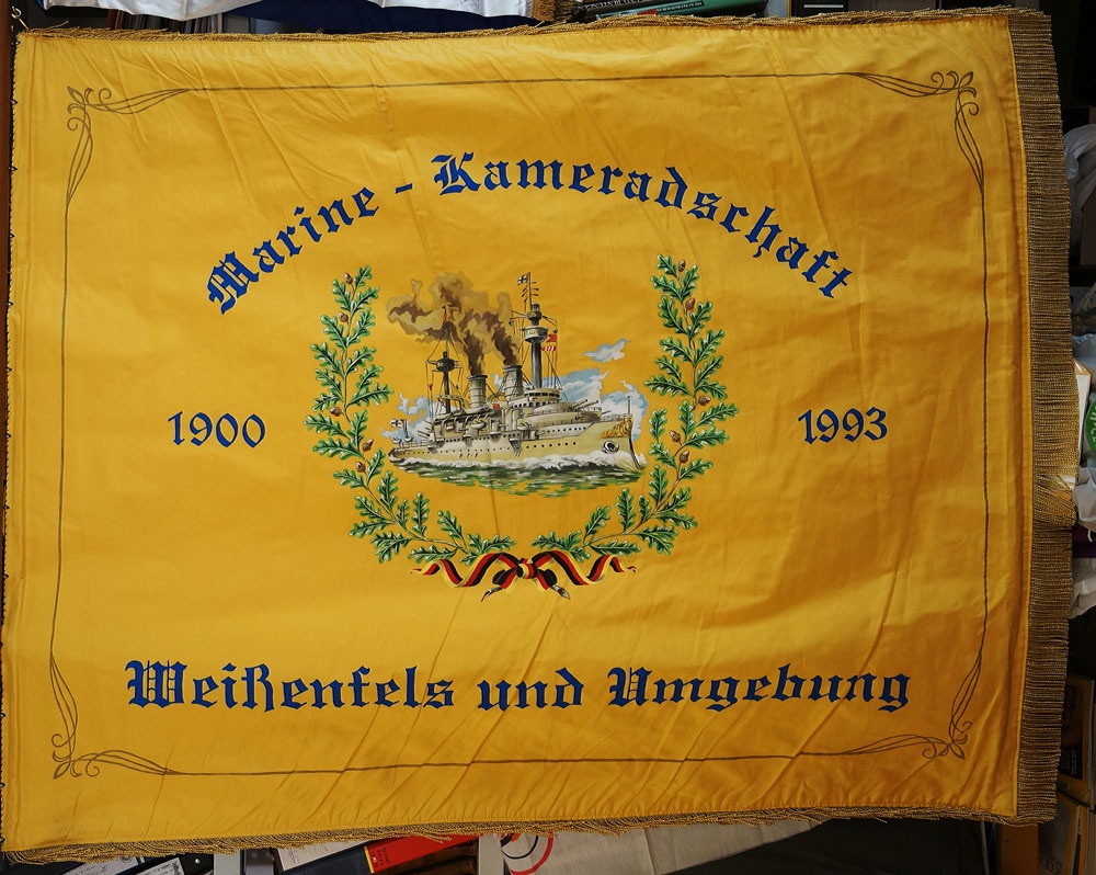 Fahne der Marinekameradschaft Weißenfels und Umgebung, 1998 (Museum Weißenfels - Schloss Neu-Augustusburg CC BY-NC-SA)