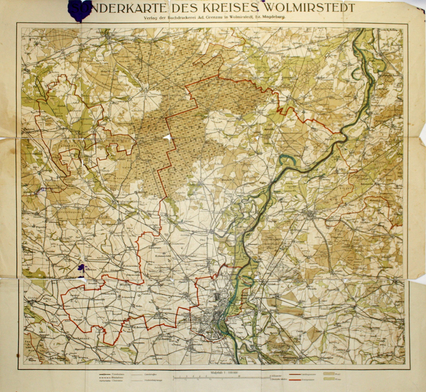 Sonderkarte des Kreises Wolmirstedt [2] (Museum Wolmirstedt RR-F)