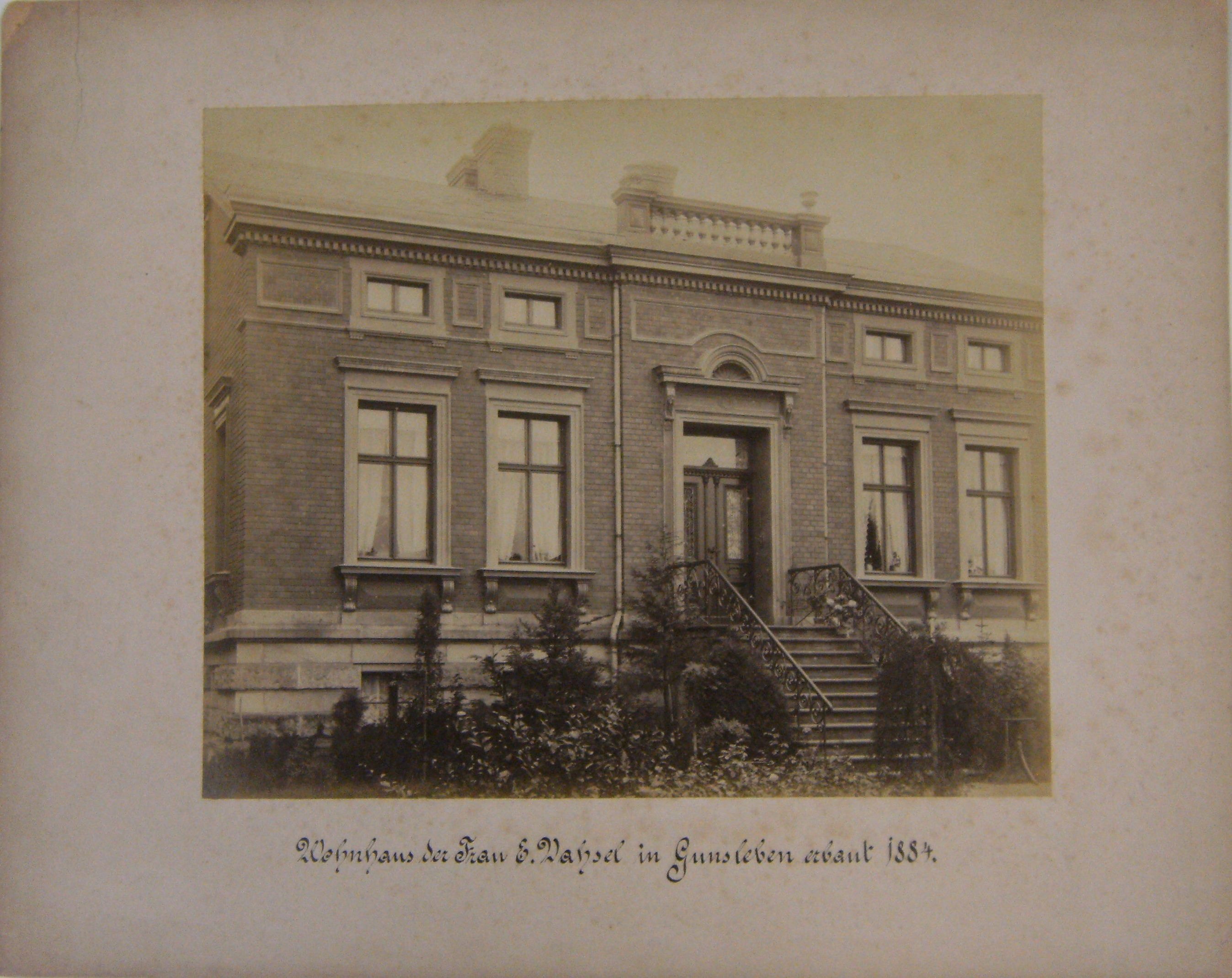 Wohnhaus Vahsel, Gunsleben, 1884 (Börde-Museum Burg Ummendorf RR-F)